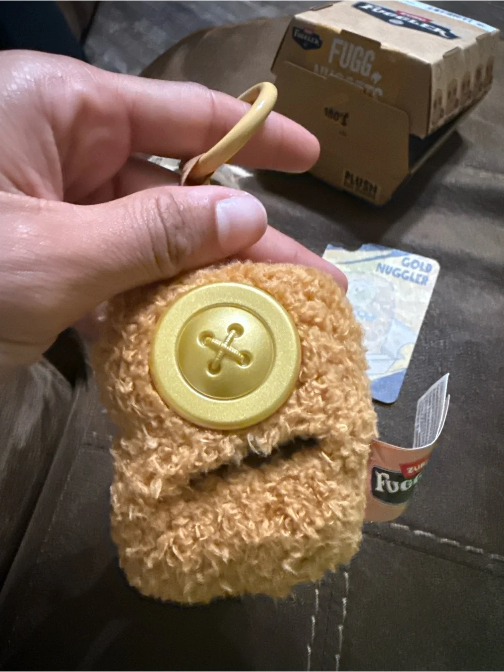 Fuggler Gold Nuggler Plush Keychain - Brown by Fuggler
